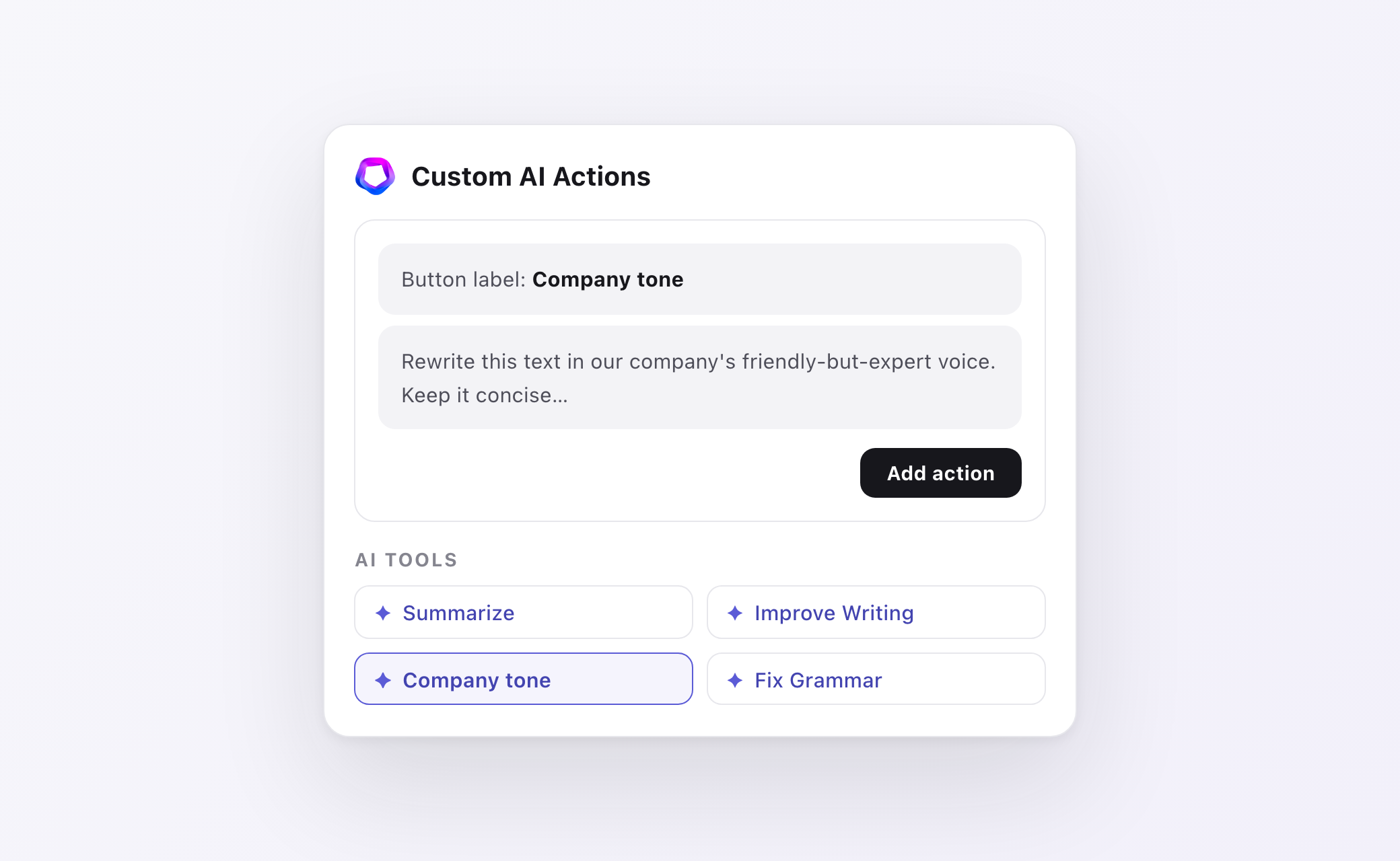 Custom AI Actions