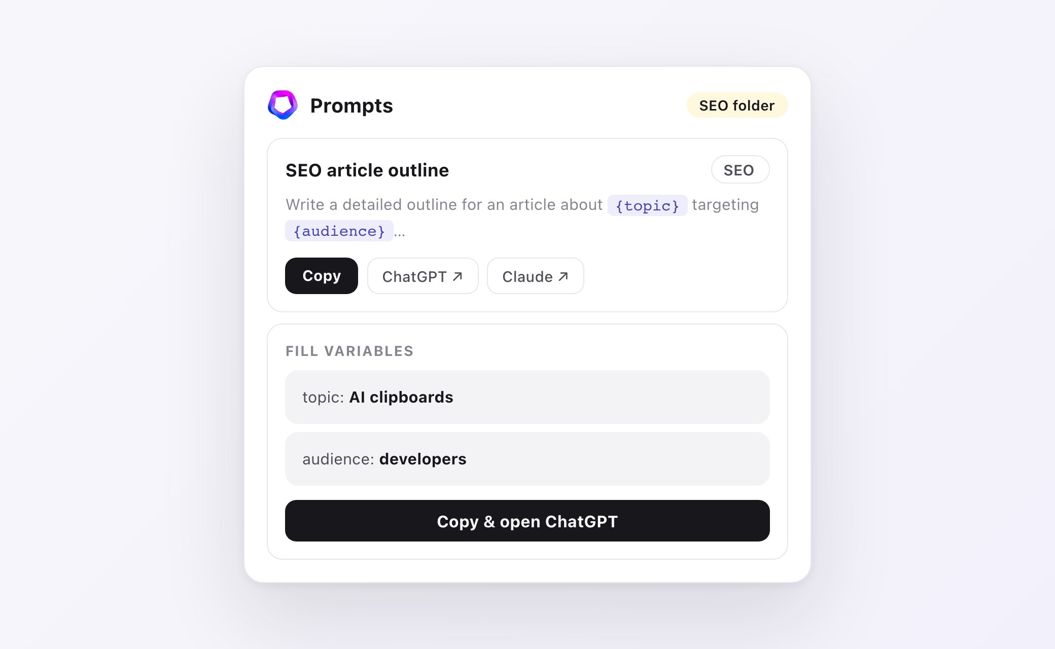 Prompt Library